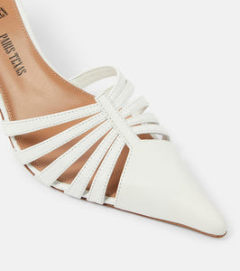 Paris Texas Nadia 85 cutout leather mules