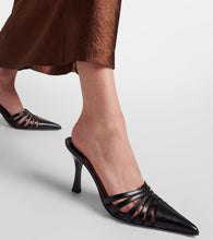 Paris Texas Nadia 85 cutout leather mules