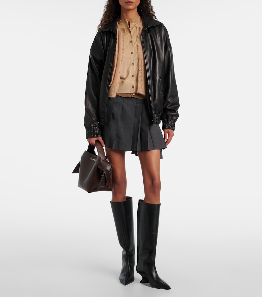 Paris Texas Nina 50 leather knee-high boots