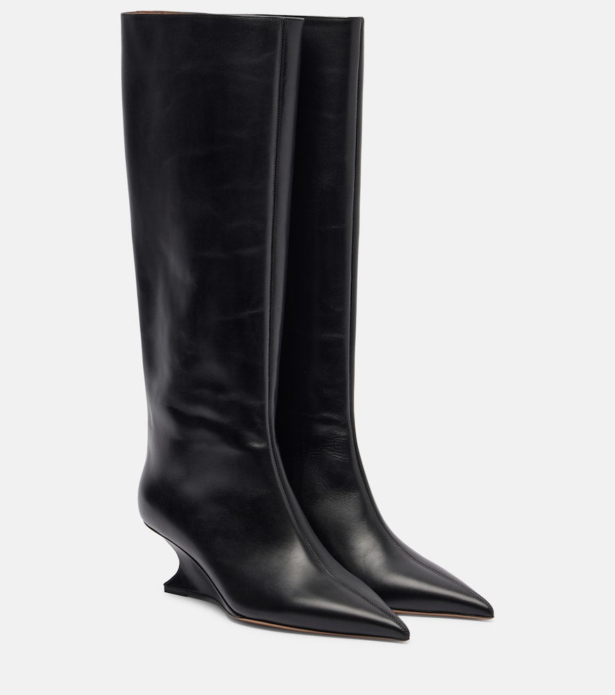 Paris Texas Nina 50 leather knee-high boots