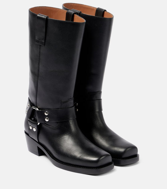 Paris Texas Roxy leather biker boots