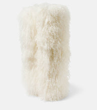 Paris Texas Shearling over-the-knee boots