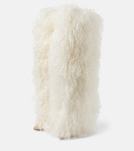 Paris Texas Shearling over-the-knee boots