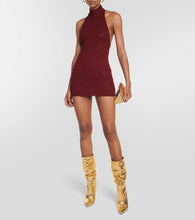 Paris Texas Slouchy metallic leather boots