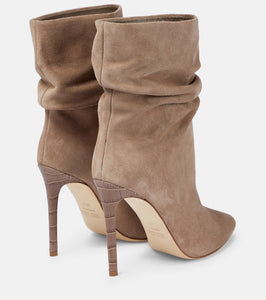 Paris Texas Slouchy suede ankle boots