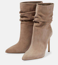Paris Texas Slouchy suede ankle boots