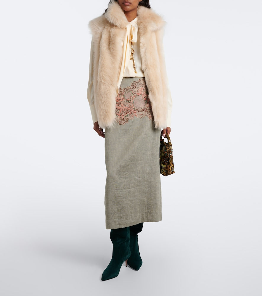 Paris Texas Stiletto suede knee-high boots