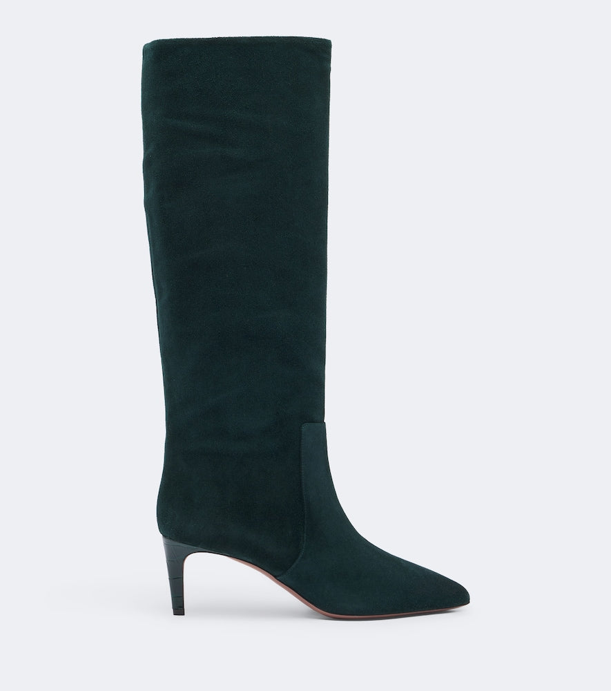 Paris Texas Stiletto suede knee-high boots