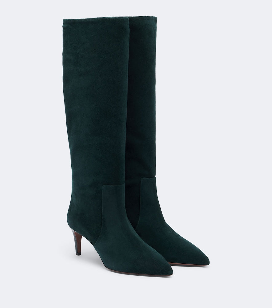 Paris Texas Stiletto suede knee-high boots