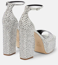 Paris Texas Tatiana embellished suede platform sandals