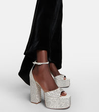 Paris Texas Tatiana embellished suede platform sandals
