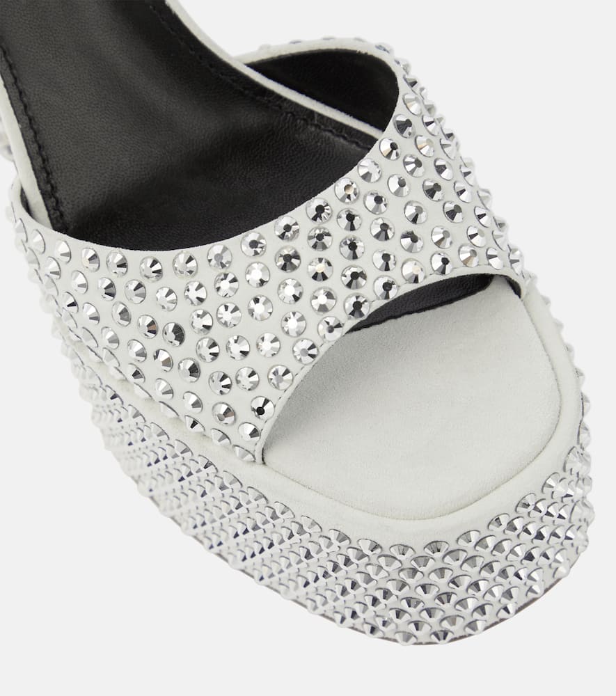 Paris Texas Tatiana embellished suede platform sandals