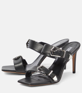 Paris Texas Ursula leather mules