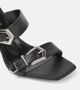 Paris Texas Ursula leather mules
