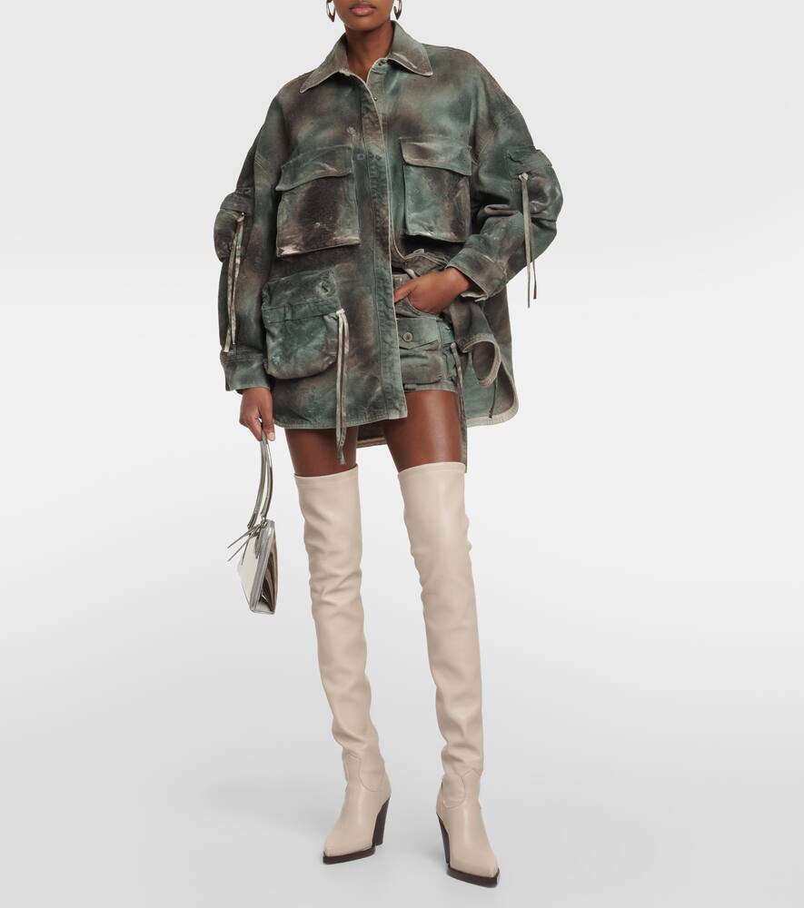 Paris Texas Vegas faux leather over-the-knee boots