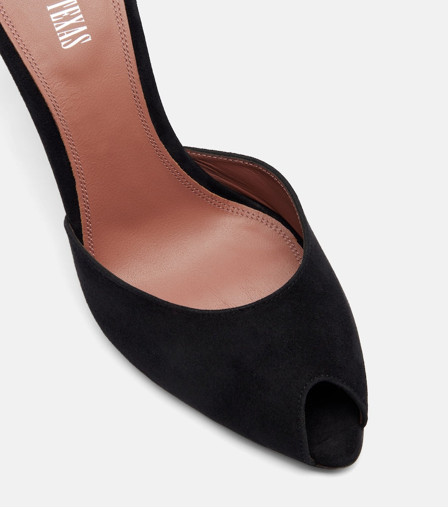 Paris Texas Vera 85 suede mules