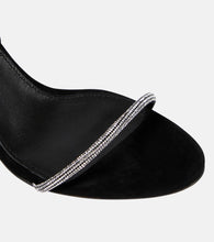 Paris Texas Willow embellished suede wedge sandals