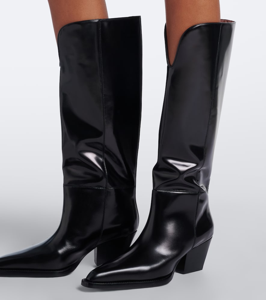 Paris Texas Jane leather knee-high boots in Black - Knee-high Boots