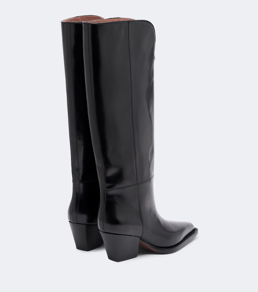 Paris Texas Jane leather knee-high boots in Black - Knee-high Boots