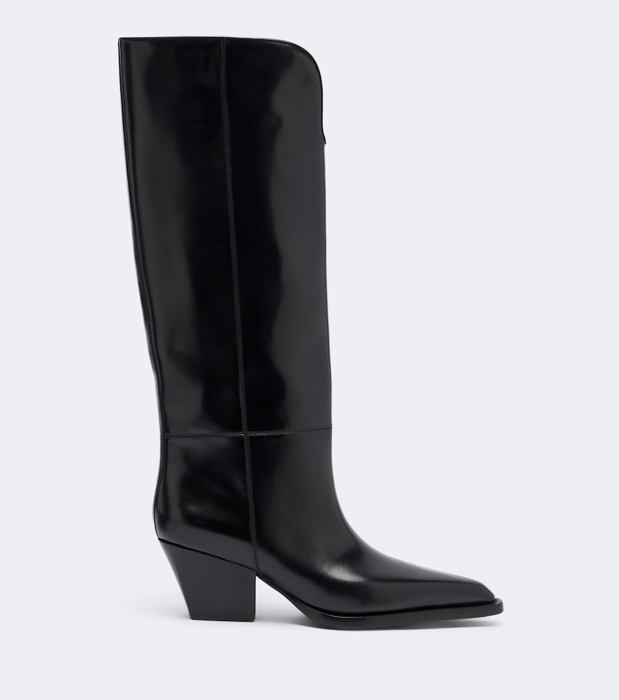 Paris Texas Jane leather knee-high boots in Black - Knee-high Boots