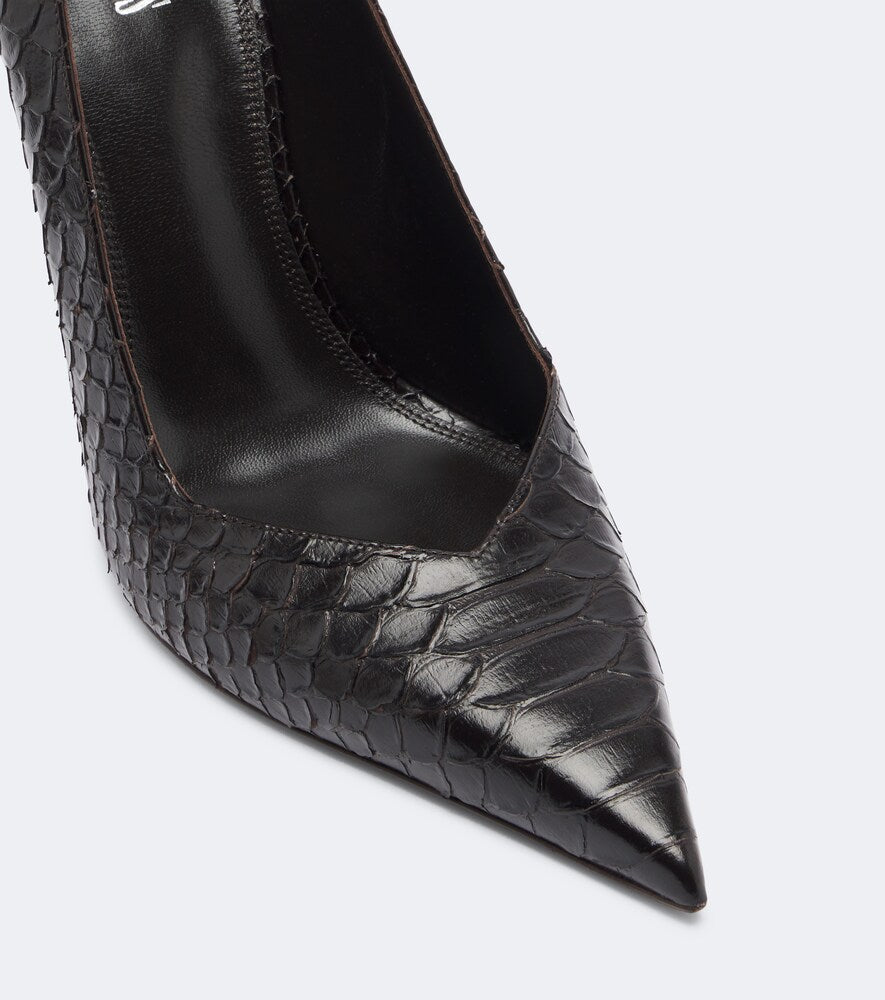 Paris Texas Lidia croc-effect leather pumps (Brown) - High-Heel Pumps
