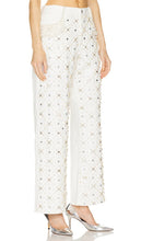 PatBO Beaded Wide Leg in White