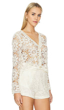 PatBO Boyfriend Cardigan in Ivory