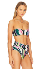 PatBO Delos Bandeau Bikini Top in Green