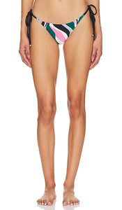 PatBO Delos String Bikini Bottom in Blue