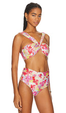 PatBO Hydrangea Off-The-Shoulder Bikini Top in Pink