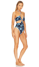 PatBO Nightflower Cut Out One Piece in Blue