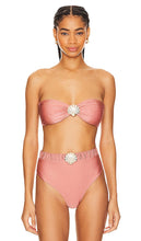 PatBO Seashell Bandeau Bikini Top in Blush - PatBO - Haut de bikini bandeau coquillage - Blush - PatBO 腮红贝壳抹胸式比基尼上衣 - PatBO Muschel-Bandeau-Bikinioberteil in Blush - PatBO Seashell Bandeau 비키니 탑 - Top bikini a fascia con conchiglia PatBO in blush