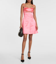 Patou A-line cotton-blend minidress