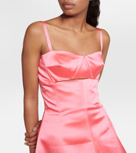 Patou A-line cotton-blend minidress