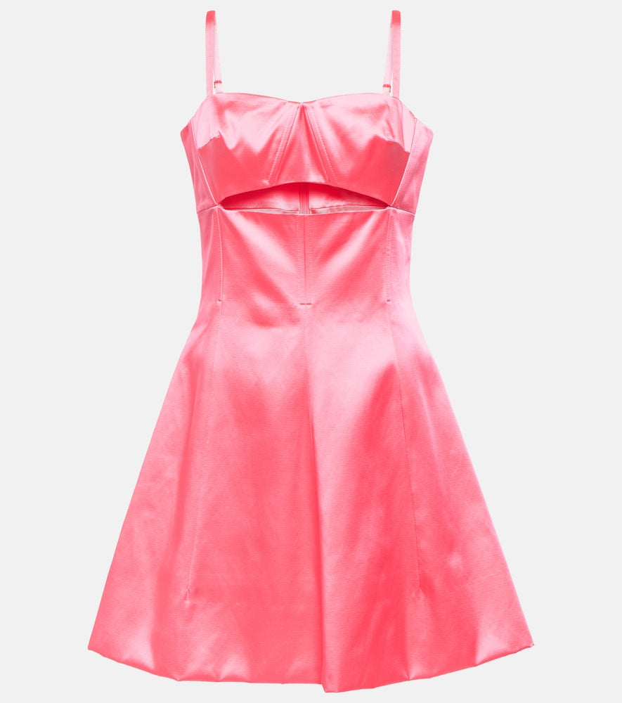 Patou A-line cotton-blend minidress. Patou A字型棉混纺迷你连衣裙