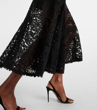 Patou Cotton-blend lace maxi skirt