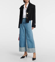 Patou Cropped wool-blend jacket