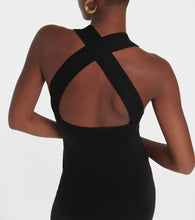 Patou Curve wool-blend midi dress