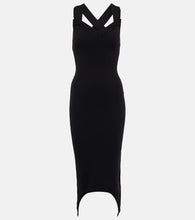 Patou Curve wool-blend midi dress