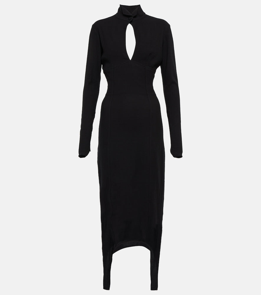 Patou Cutout jersey midi dress. Patou 镂空针织中长连衣裙