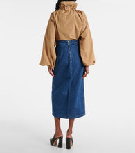 Patou Denim maxi skirt