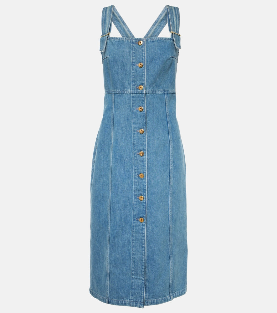 Patou Denim midi dress. Patou 牛仔中长连衣裙