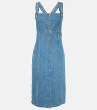 Patou Denim midi dress. Patou 牛仔中长连衣裙