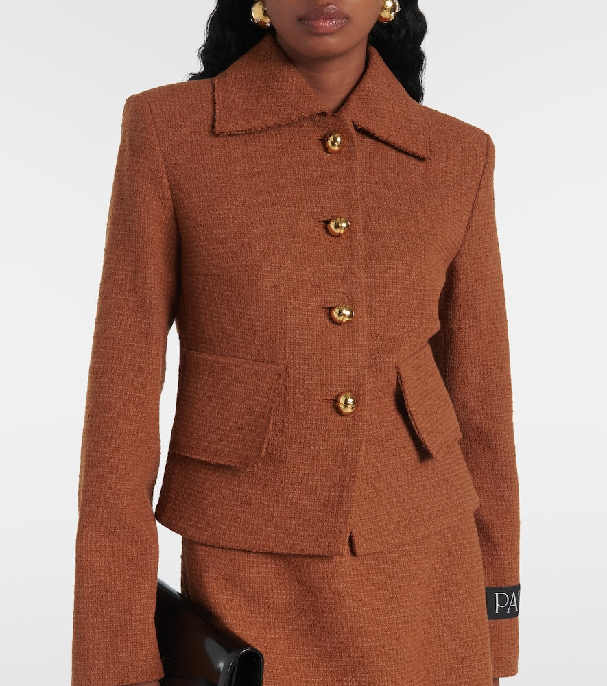 Patou Iconic wool and cotton-blend jacket