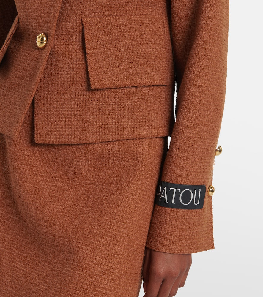 Patou Iconic wool and cotton-blend jacket