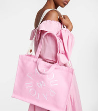 Patou Large logo canvas tote bag