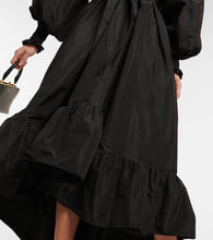 Patou Off-shoulder faille maxi dress