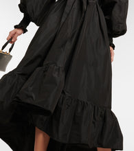 Patou Off-shoulder faille maxi dress