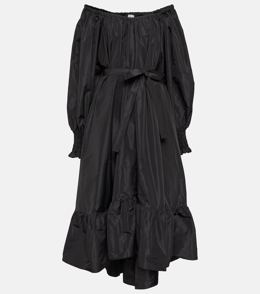 Patou Off-shoulder faille maxi dress. Patou 露肩斜纹绸长裙