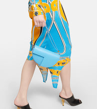 Patou Printed cutout cotton-blend midi dress